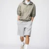 Unisex wijde sweatshort Shorts