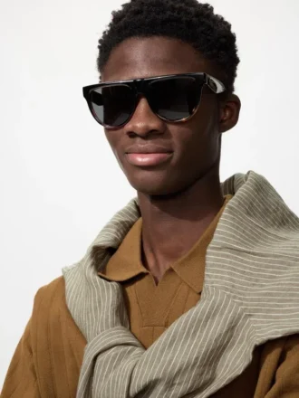Unisex zonnebril met platte bovenkant