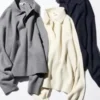 Vrouwen’s soepele katoenen relaxte Poloshirt
