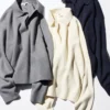 Vrouwen’s soepele katoenen relaxte Poloshirt