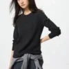 Wafel-T-shirt voor dames