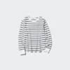 Wafel-T-shirt voor dames | Gestreepte