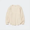 Wafel-T-shirt voor dames | Longsleeves