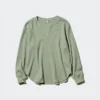 Wafel-T-shirt voor dames | Longsleeves