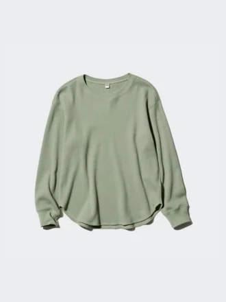 Wafel-T-shirt voor dames | Longsleeves