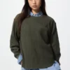 Wafel-T-shirt voor dames | Longsleeves