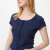 Waffle Full Open Mini T-shirt voor dames | Patroon