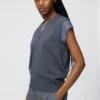 Wasbaar gebreid gilet met knopen voor dames