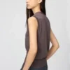 Wasbaar gebreid gilet met knopen voor dames