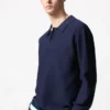 Wasbare 3D Knit-gebreide poloshirt voor heren | Longsleeves