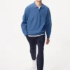 Wasbare 3D Knit-gebreide poloshirt voor heren | Longsleeves