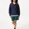 Wasbare 3D Knit-gebreide poloshirt voor heren | Longsleeves