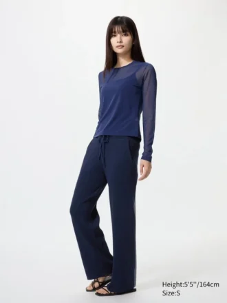 Wasbare geribde broek voor dames