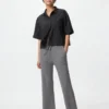 Wasbare geribde broek voor dames