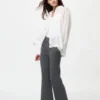 Wasbare geribde broek voor dames