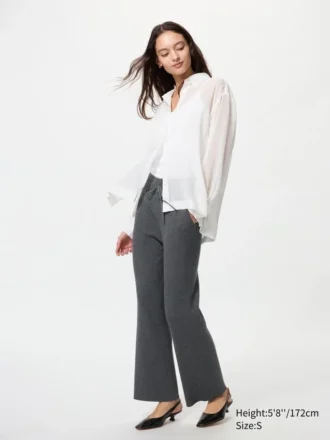 Wasbare geribde broek voor dames