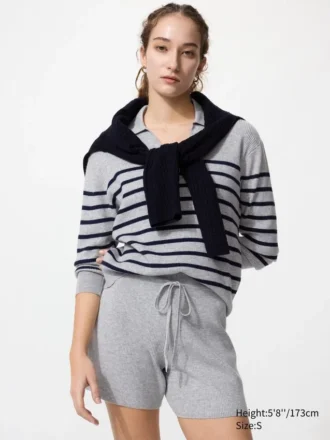 Wasbare geribde Short voor dames