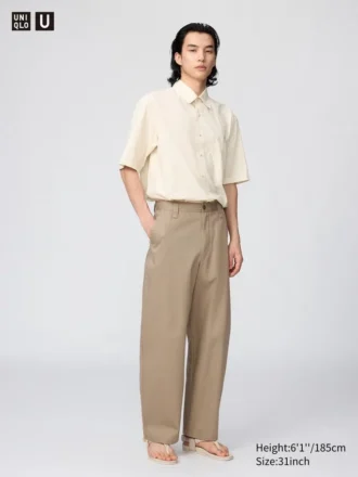Wide chino-broek voor heren