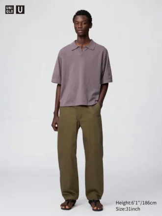 Wide chino-broek voor heren