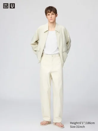 Wide chino-broek voor heren