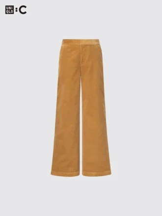 Wide corduroy broek voor dames