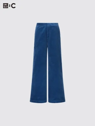 Wide corduroy broek voor dames