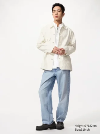 Wide straight jeans voor heren