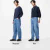 Wide straight jeans voor heren | Tall