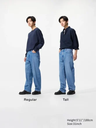 Wide straight jeans voor heren