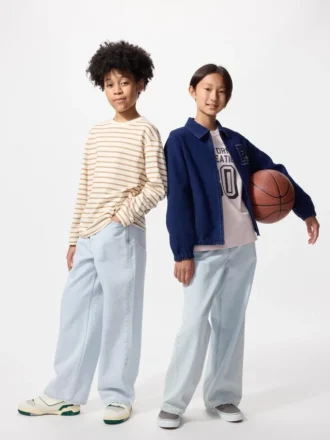 Wide straight jeans voor kinderen