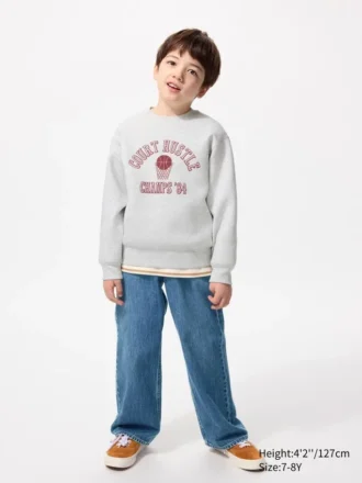 Wide straight jeans voor kinderen