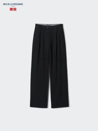 Wijd plooibroek voor dames | Denim