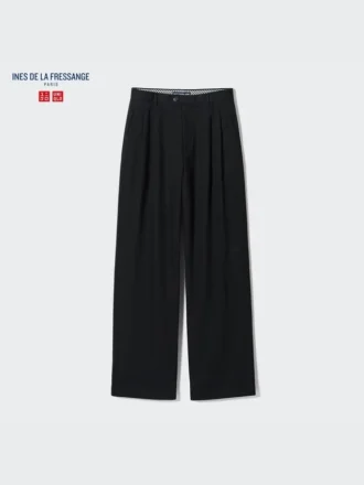 Wijd plooibroek voor dames | Denim