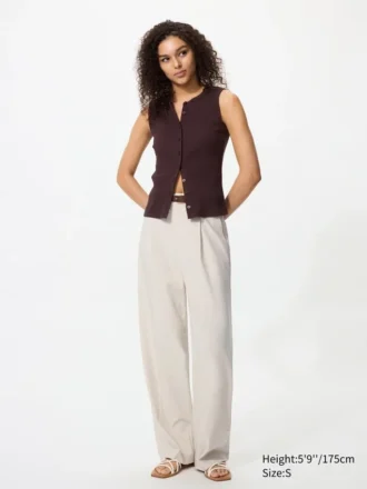 Wijd plooibroek voor dames | Tall