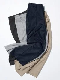 Wijde broek van geborsteld jersey voor dames