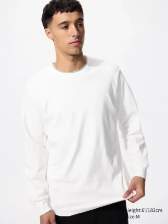 Zacht geborsteld T-shirt voor heren | Longsleeves