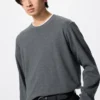 Zacht geborsteld T-shirt voor heren | Longsleeves