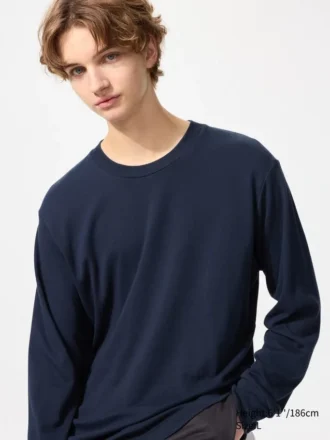 Zacht geborsteld T-shirt voor heren | Longsleeves