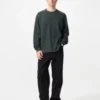Zacht gebreid fleece T-shirt voor heren