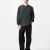 Zacht gebreid fleece T-shirt voor heren