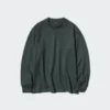 Zacht gebreid fleece T-shirt voor heren