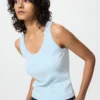 Zachte geribbelde tanktop voor dames
