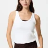 Zachte geribbelde tanktop voor dames