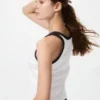 Zachte geribde tanktop voor dames | Ringer