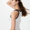 Zachte geribde tanktop voor dames | Ringer