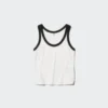 Zachte geribde tanktop voor dames | Ringer