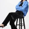Zachte velours broek voor dames